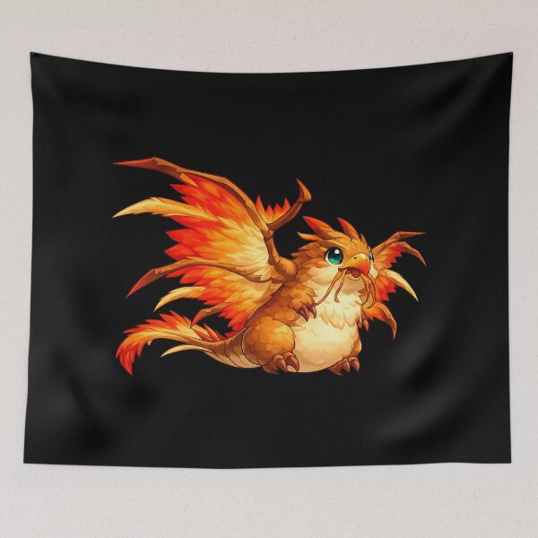 Item preview, Chonk Chubby Dragonhawk – Cute Cartoon Dragon Hawk Fantasy Creature designed and sold by DogLord.