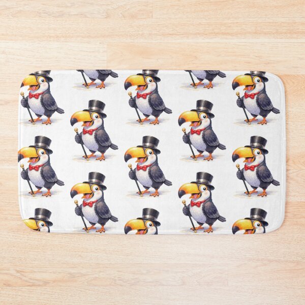 Item preview, Toucan with Top Hat & Cane – Watercolour Illustration designed and sold by inspired-works.