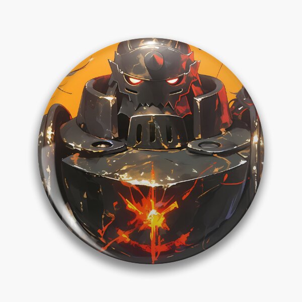 Item preview, Alphonse Elric Fullmetal Alchemist Anime Armor Fire Power Intense Orange Energy designed and sold by CarlosBender.