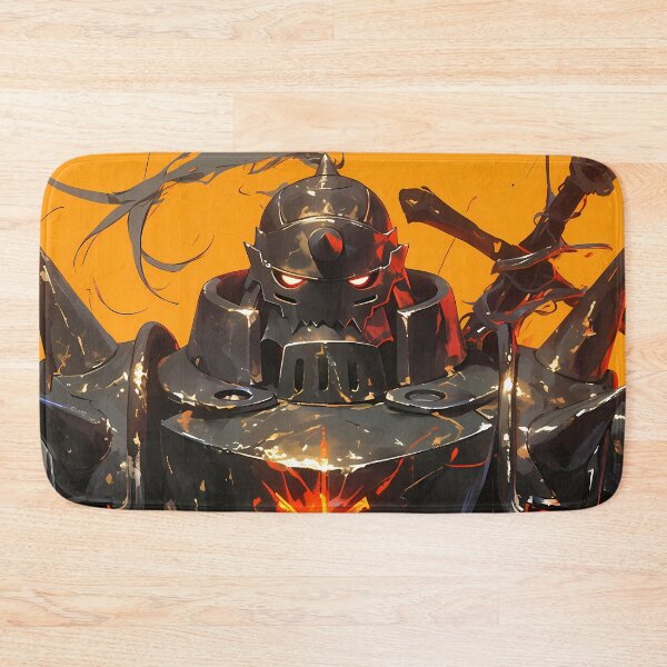Item preview, Alphonse Elric Fullmetal Alchemist Anime Armor Fire Power Intense Orange Energy designed and sold by CarlosBender.