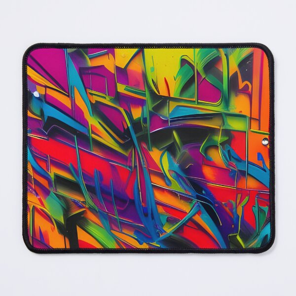 Item preview, Rainbow Liquid Chrome - Futuristic Y2K Metallic Wall Art | 008 designed and sold by City Graffix Design Co..
