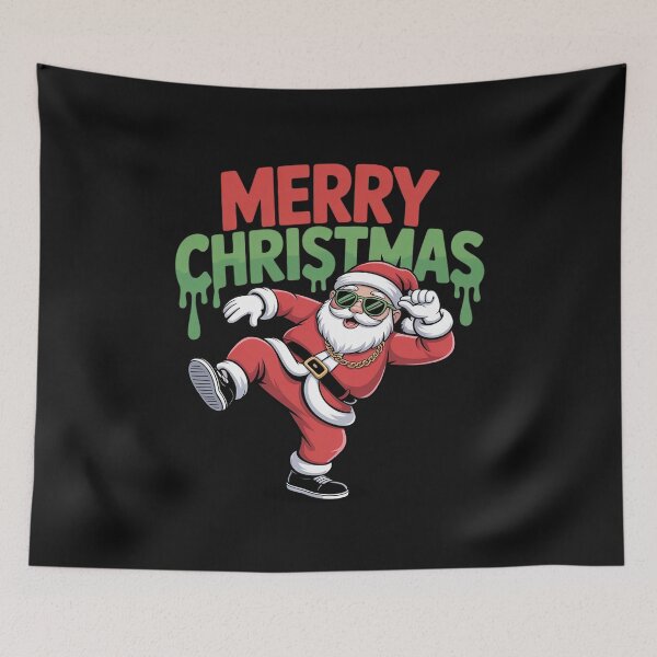 Item preview, Cool Hip Hop Santa Graffiti Christmas Breakdancer designed and sold by Rackaam.