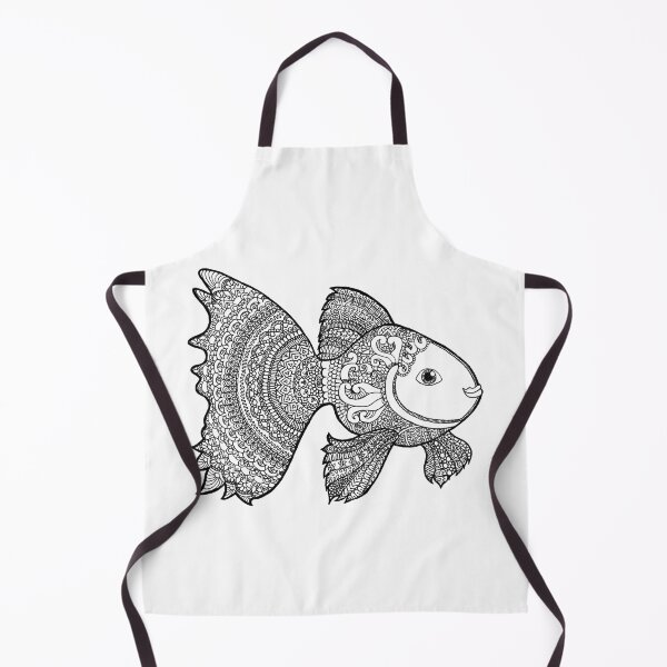 Aperçu de l'œuvre Poisson Koi Zentangle créée et vendue par DesignPMG.