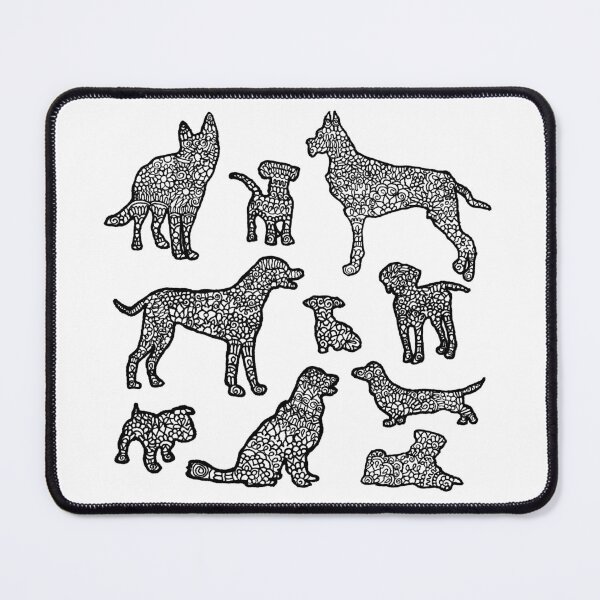 Item preview, Dog world zentangle sticker designed and sold by DesignPMG.