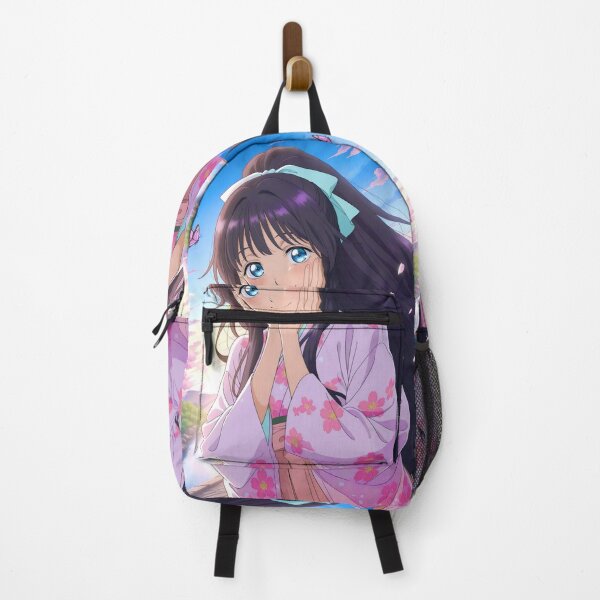 Item preview, Fragrant Kaoruko Waguri Yukata Sakura Bloom Anime Girl Waifu designed and sold by CarlosBender.