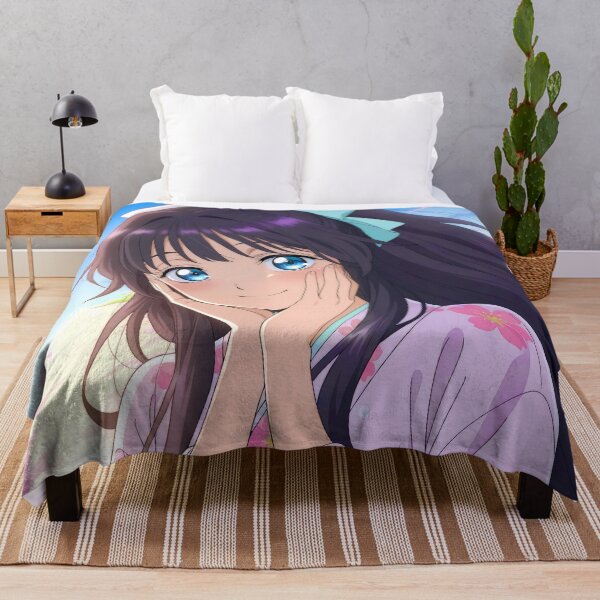 Item preview, Fragrant Kaoruko Waguri Yukata Sakura Bloom Anime Girl Waifu designed and sold by CarlosBender.