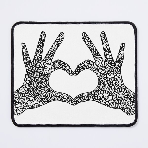 Item preview, Love Hands Zentangle designed and sold by DesignPMG.