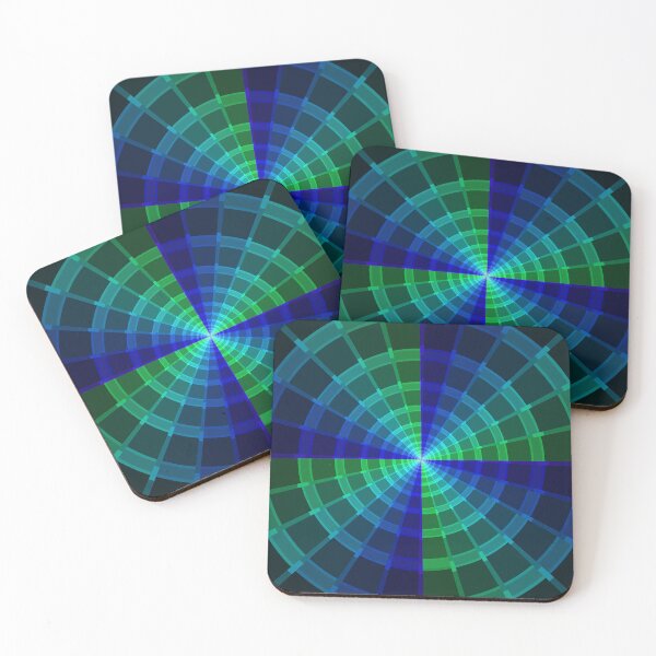 Item preview, Infinite Path, Geometric Abstraction, Green, Blue, Abstract Art designed and sold by DDJust4U.