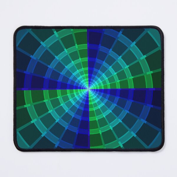 Item preview, Infinite Path, Geometric Abstraction, Green, Blue, Abstract Art designed and sold by DDJust4U.