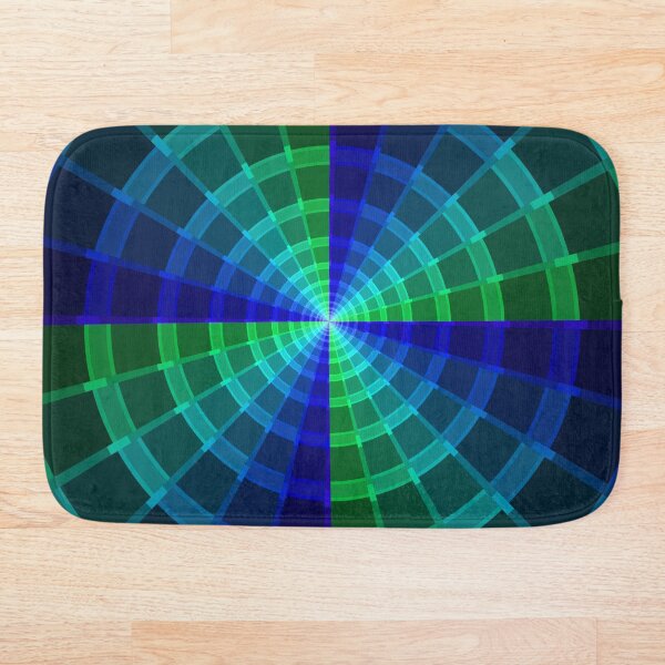 Item preview, Infinite Path, Geometric Abstraction, Green, Blue, Abstract Art designed and sold by DDJust4U.