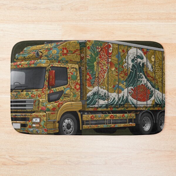 Item preview, Floral & Koi Dekotora: Japanese Decoration Truck Bosozoku Style designed and sold by Brendan Arthur Ring.