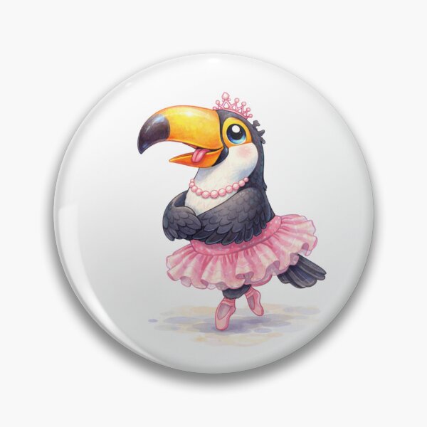 Item preview, Toucan Ballerina Princess in Tutu - Watercolour Illustration designed and sold by inspired-works.