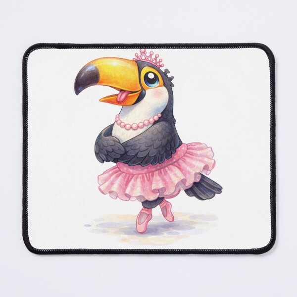 Item preview, Toucan Ballerina Princess in Tutu - Watercolour Illustration designed and sold by inspired-works.