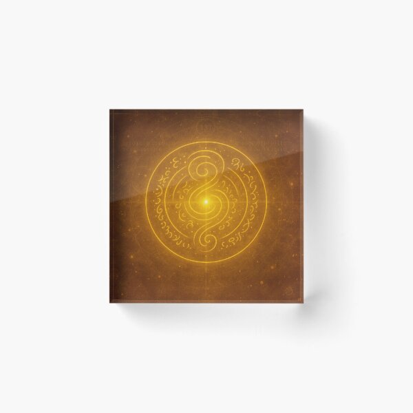 Item preview, Inner Gold – Seamless Light Language Pattern designed and sold by Theetherhaven.