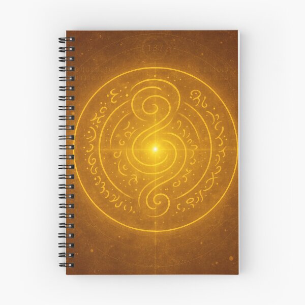 Item preview, Inner Gold – Seamless Light Language Pattern designed and sold by Theetherhaven.