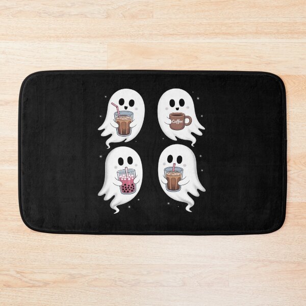 Item preview, Cute Little Ghost Drinking Coffee Halloween Spooky Season designed and sold by tkhrbika.