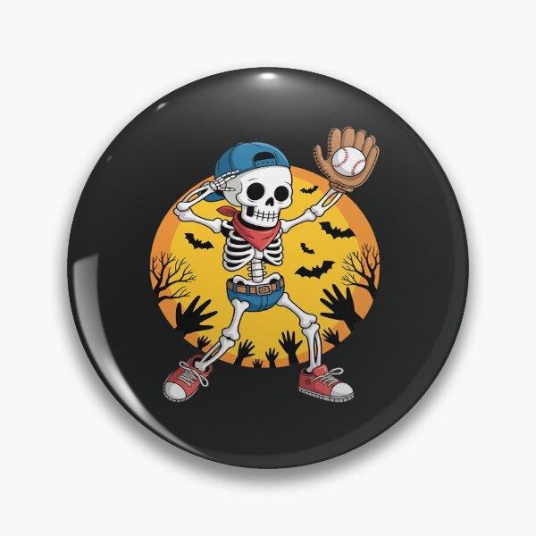 Item preview, Dabbing Skeleton Baseball Halloween Spooky Baseball Player designed and sold by tkhrbika.
