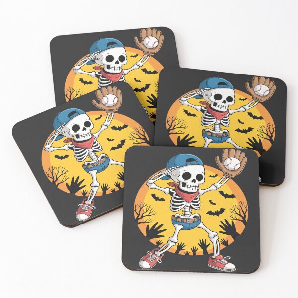 Item preview, Dabbing Skeleton Baseball Halloween Spooky Baseball Player designed and sold by tkhrbika.