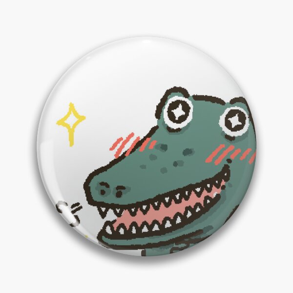 Item preview, Adoring Crocodile – Cute Fanboy Croc Giving Emotional Support designed and sold by KQ.Co2.