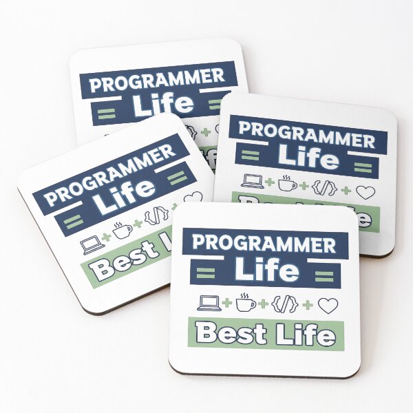 Item preview, Programmer Life = Best Life – Funny Developer T-Shirt designed and sold by Muzgle.