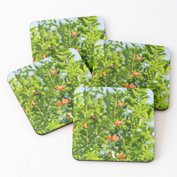 Item preview, Pomegranate Tree Crown Blooming in the Sunlight designed and sold by Georgia Mizuleva.