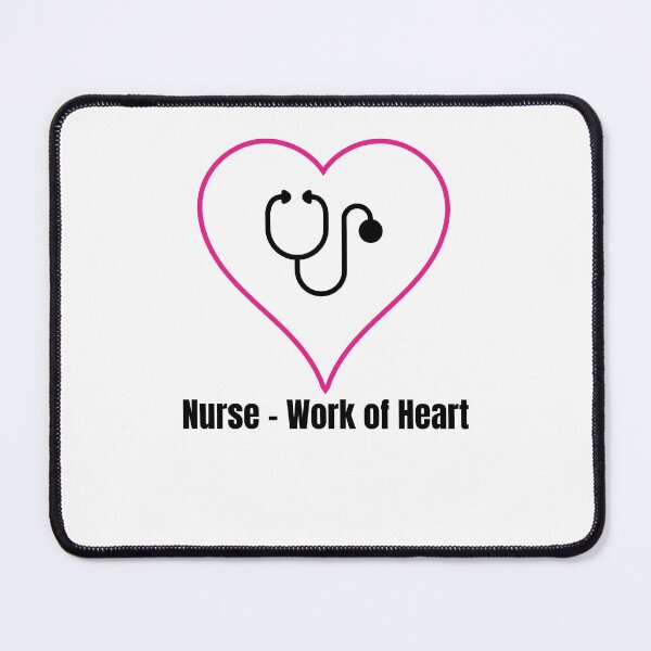 Item preview, Nurse Work of Heart - Aesthetic Nursing Gift designed and sold by ProWorkVibes.