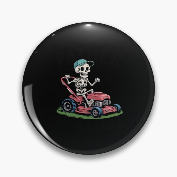 Item preview, Father Mows Best Skeleton Dad Riding Mower designed and sold by countntenov.