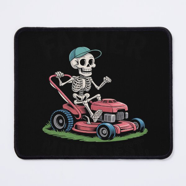Item preview, Father Mows Best Skeleton Dad Riding Mower designed and sold by countntenov.
