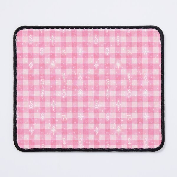 Item preview, Pink Light Gingham: Seamless Grid of Sacred Codes designed and sold by Theetherhaven.