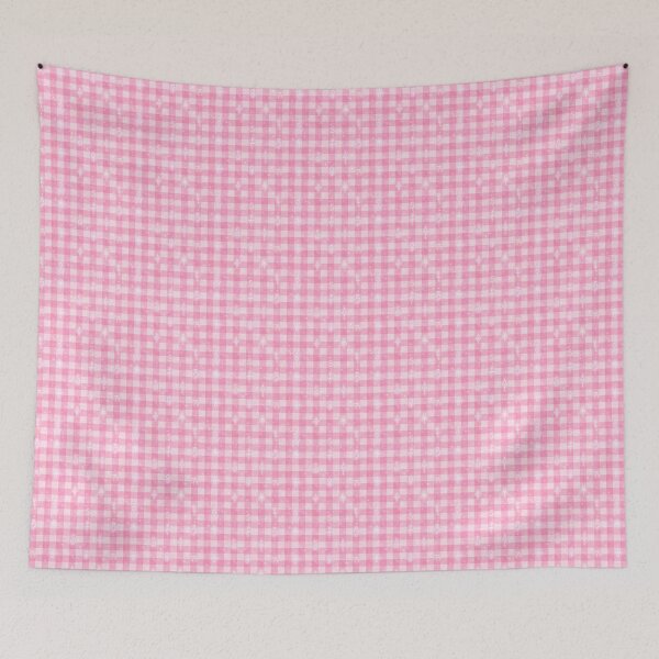 Item preview, Pink Light Gingham: Seamless Grid of Sacred Codes designed and sold by Theetherhaven.
