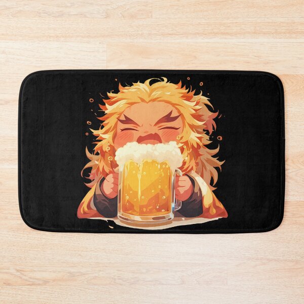 Item preview, Kyojuro Rengoku Demon Slayer Anime Chibi Kawaii Beer Fest Energetic Celebration designed and sold by riadjamai.