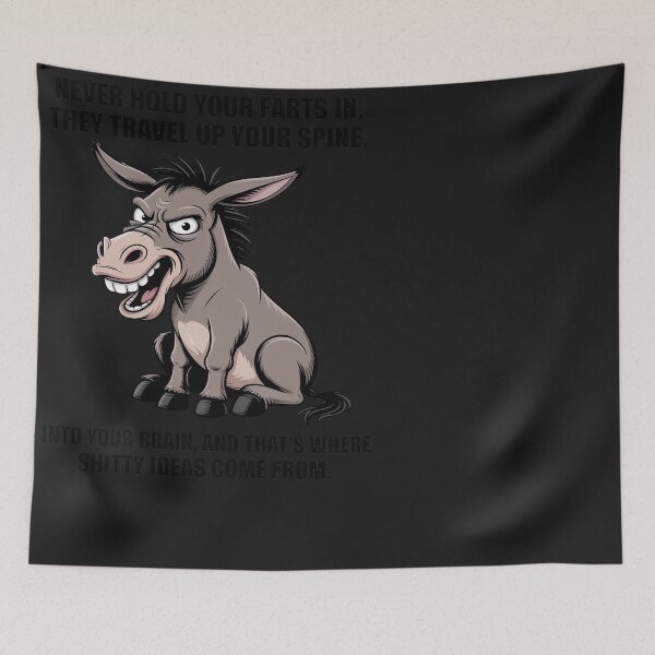 Item preview, Donkey - Never Hold Your Farts in designed and sold by BlueCreator-inc.