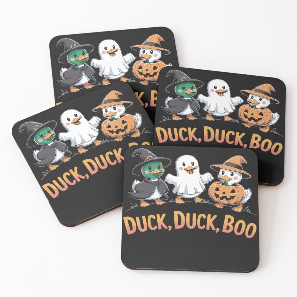 Item preview, Duck Duck Boo Funny Duck Goose Witch Pumpkin Halloween designed and sold by BlueCreator-inc.