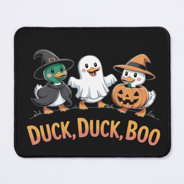 Item preview, Duck Duck Boo Funny Duck Goose Witch Pumpkin Halloween designed and sold by BlueCreator-inc.