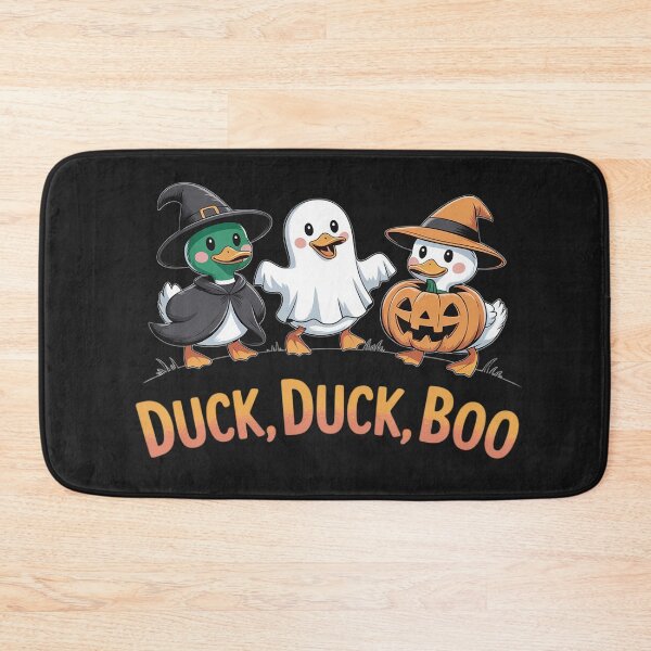 Item preview, Duck Duck Boo Funny Duck Goose Witch Pumpkin Halloween designed and sold by BlueCreator-inc.