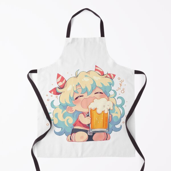 Item preview, Nia Teppelin Gurren Lagann Anime Girl Chibi Kawaii Beer Sweet Joyful Moment designed and sold by riadjamai.