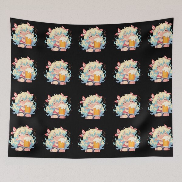 Item preview, Nia Teppelin Gurren Lagann Anime Girl Chibi Kawaii Beer Sweet Joyful Moment designed and sold by riadjamai.