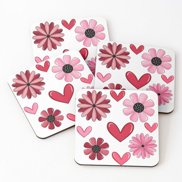 Item preview, Hearts and Flowers designed and sold by NotPrettyinPink.