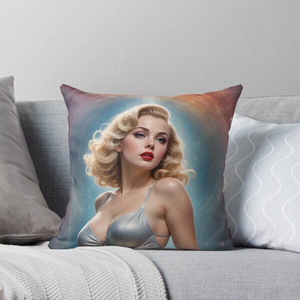 Item preview, Pisces Platinum Blonde Water Goddess Ethereal Zodiac Fantasy Art Print designed and sold by MissSaylor.