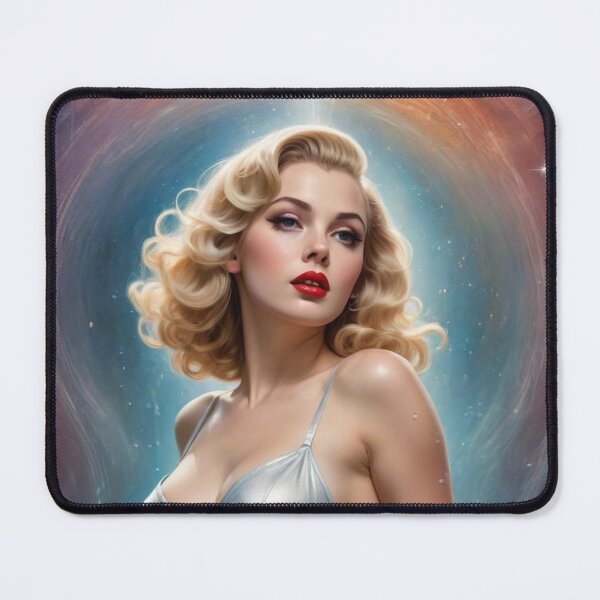 Item preview, Pisces Platinum Blonde Water Goddess Ethereal Zodiac Fantasy Art Print designed and sold by MissSaylor.
