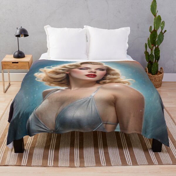 Item preview, Pisces Platinum Blonde Water Goddess Ethereal Zodiac Fantasy Art Print designed and sold by MissSaylor.