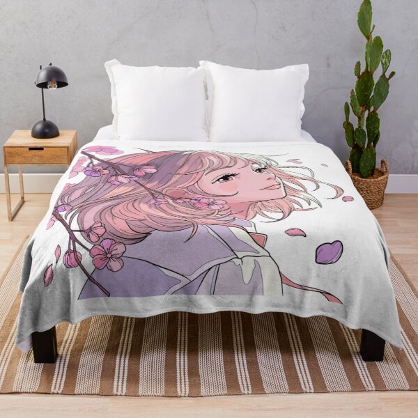 Item preview, Soft Spring Anime Girl Illustration designed and sold by Silrom.