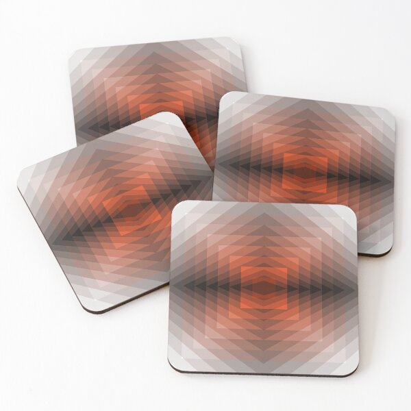 Artikelvorschau, Geometrisches Layout in Orange, geometrische Abstraktion, abstrakte Kunst entworfen und verkauft von DDJust4U.