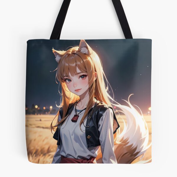 Item preview, Holo Spice And Wolf Anime Girl Waifu Night Wheat Fantasy designed and sold by riadjamai.