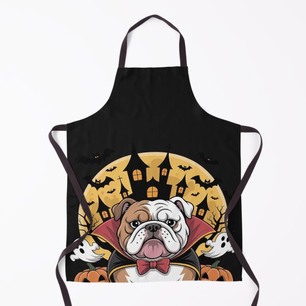 Item preview, English Bulldog Vampire Dog Halloween Witch Pumpkin designed and sold by BlueCreator-inc.