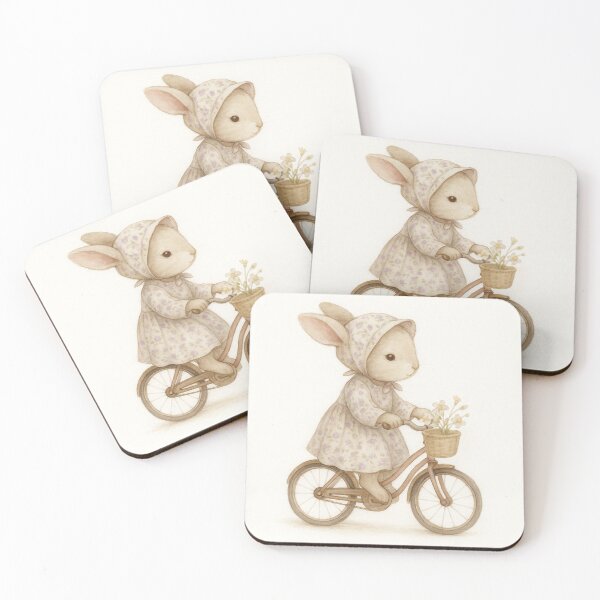Item preview, Bunny on a Bike - Soft Storybook Kids Tshirt designed and sold by FunscapeHQ.