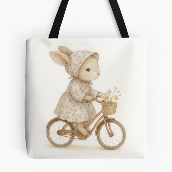 Item preview, Bunny on a Bike - Soft Storybook Kids Tshirt designed and sold by FunscapeHQ.