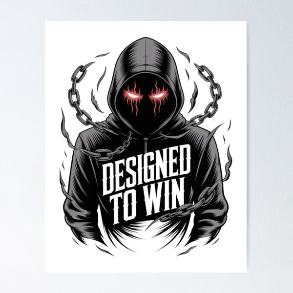 Item preview, Designed To Win – Dark Streetwear Mindset Graphic designed and sold by NewUSShop.