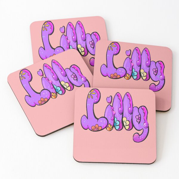 Item preview, Lilly Top 10 best popular personalised gifts for girls women -  Purple preppy customized,personalized name Lilly designed and sold by Artonmytee.