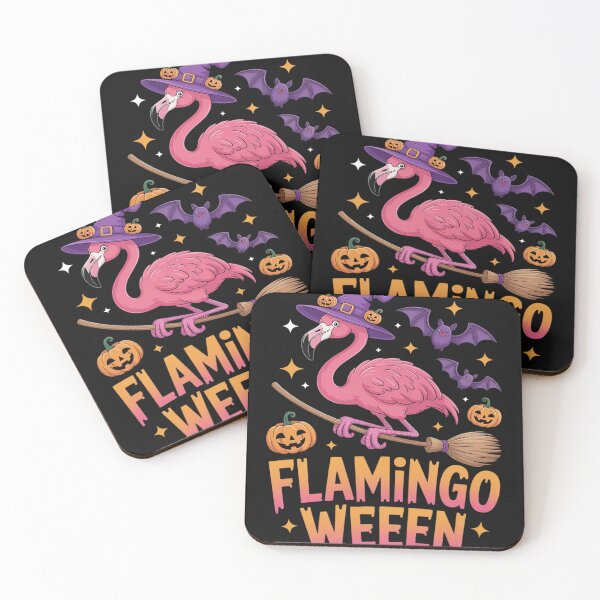 Item preview, Flamingo Halloween Spooky Wading Bird Scary Trick Or Treat designed and sold by BlueCreator-inc.